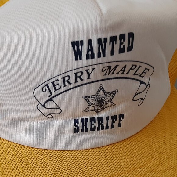 Vintage New c1980 * Jerry Maple for Sheriff Baseball Cap * Nevada * Lake Tahoe - Picture 2 of 9